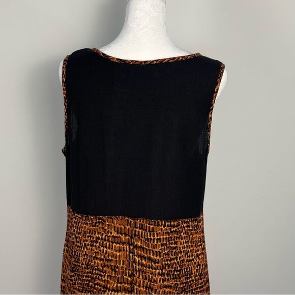 Vintage‎ Napa Valley Crinkle Artsy Midi Maxi Dress Size Small Teacher Boho 90's - Picture 7 of 9